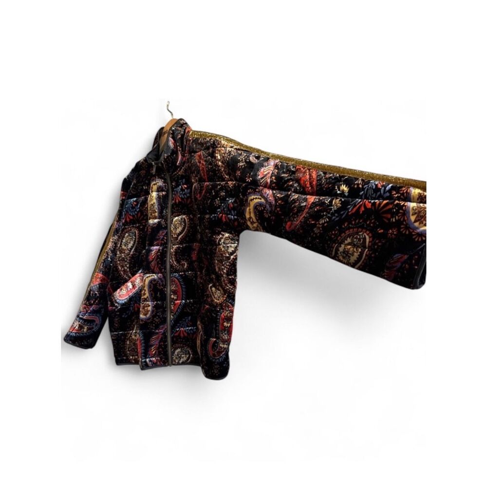 Johnny Was Dolman Quilted Velvet Jacket - Picture 14 of 16